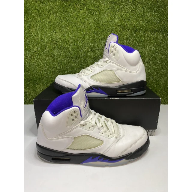 Ni - ke Air Jordan 5 Concord Retro Size 11 Mens White Purple Sneakers 2022 DD0587-141