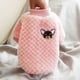 thumbnail image 4 of Suéter para perro, paquete de suéteres para perros o gatos pequeños y medianos, ropa cálida de franela suave para mascotas, para perros, niñas o niños, camisa para perro chamarra, chamarra (L, rosa), 4 of 5