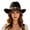 Z13-Black, variant on Premium Felt Cowboy Hat with Cattleman Crease Wide Brim Shapeable Western Hat for Men Women Cowgirl Rodeo Daily Wear