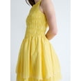 thumbnail image 4 of Free Assembly Women's and Women's Plus Smocked Cotton Sleeveless Mini Dress, Sizes XS-4X, 4 of 5
