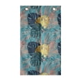 thumbnail image 1 of Jungle Foliage Hanging Pocket Organizer, Summer Pattern with Hawaiian Botany Leaves and Grunge Spots Print, Printed Polyester Storage Bag with Pockets, 21" x 31", Multicolor, 1 of 2