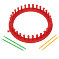 thumbnail image 2 of Complete Knitting Loom Set - 4 Size Round Weaving Kit with Hook & Pompom Maker, Beginner-Friendly Crochet Tools for Scarves/Hats, 2 of 5