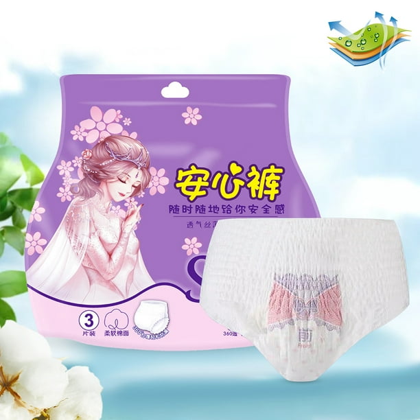 Sanitary Napkin Sanitary Panties Sanitary Cotton Sanitary Pad Sanitary  Disposal 3pcs/Bag Night Use Sanitary Pads Briefs Disposable Menstrual  Underwear