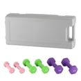 thumbnail image 5 of Neoprene Dumbbell Set for Women & Kids - Light Dumbbell Set (1/2/3, 2/3/5, 3/5/8, 5/10/15 LB) with Storage Plastic Case, Packed In Pairs, Set of Small Weights for Home, Living Room, Bedroom, 5 of 7