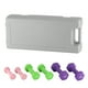 thumbnail image 1 of Juego de Mancuernas de Neopreno – Coloridas – Para Gimnasio en Casa – Incluye Funda de Almacenamiento – Pesas para Ejercicio – Incluye par de 1, 2 y 3 lb – Estuche plástico gris, 1 of 7
