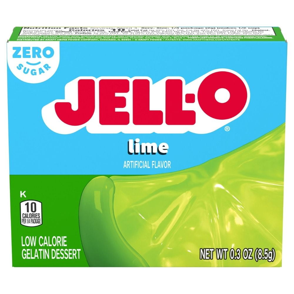 Jell-O Island Pineapple 3 oz & Jell-O Sugar Free Lime 0.3 oz
