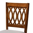 thumbnail image 5 of Baxton Studio Florencia Modern Grey Fabric and Walnut Brown Finished Wood 2-Piece Dining Chair Set, 5 of 9