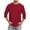 Wine, variant on Men /4 Sleeve T Shirts Comfortable Crewneck Solid Color Fit Tee Shirt Tops Pocket T Shirts XL