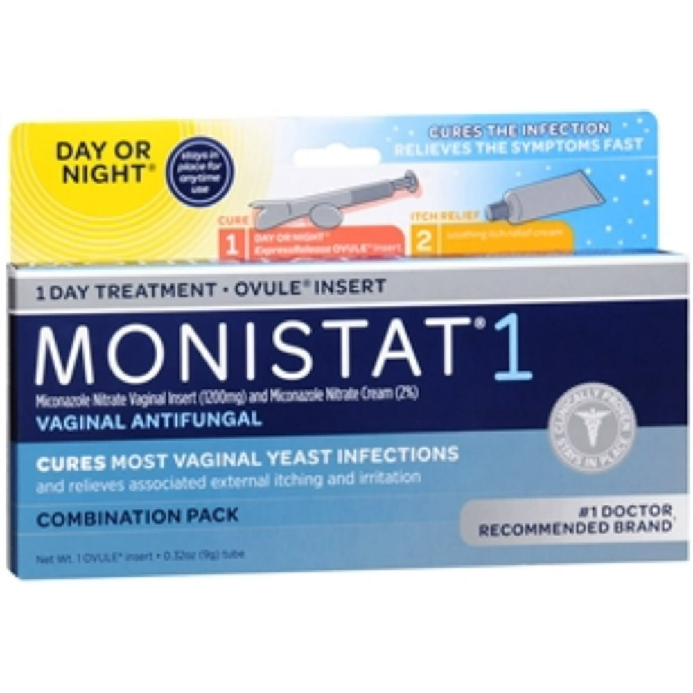 6 Pack MONISTAT 1 1Day Treatment Day or Night Combination 1 kit