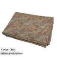 thumbnail image 5 of Oriental Floor Pillow Lounger Cover, Moroccan Design Floral Ornaments on Colorful Tile Squares Tribal Illustration, Nap Mat Printed Fabric Case for 5 Pillows, 88" x 27", Multicolor, by Ambesonne, 5 of 5