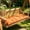 Orange, variant on Outdoor Porch Swing Mat Waterproof Cottons Linen Swing Cushion 18.89x47.24in Orange for Patio Furniture Terrace