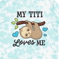 thumbnail image 4 of Inktastic My Titi Loves Me with Sloth and Hearts Boys or Girls Toddler T-Shirt, 4 of 5