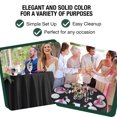 thumbnail image 4 of Exquisite Disposable Black Plastic Tablecloth - 120-Inch Round for Parties, 4 of 6