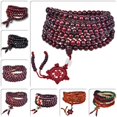 thumbnail image 2 of Actividades de regalo Cuentas 108 Cuentas de sándalo rojo de imitación Pulsera Pulsera Joyería Accesorio versátil, 2 of 6