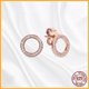 thumbnail image 1 of Pendientes asimétricos de Plata de Ley 925 para mujer, aretes con forma de corazón, brillantes, originales, regalo de moda, 1 of 4