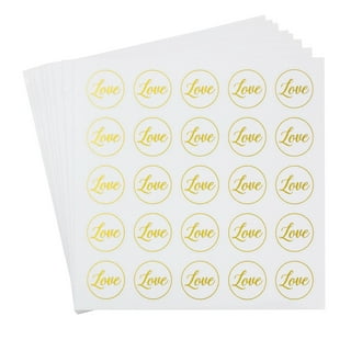 300pcs/roll Heart Stickers Stamp Envelopes Cards Package Scrapbooking  Stationery Drop Shipping