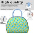 thumbnail image 4 of Fresh Lemon Print Lunch Box – Insulated Tote for Women with Cute Yellow Fruit & Flowers, Leakproof, Durable, and Perfect for Work or Vintage Summer Outings, 4 of 6