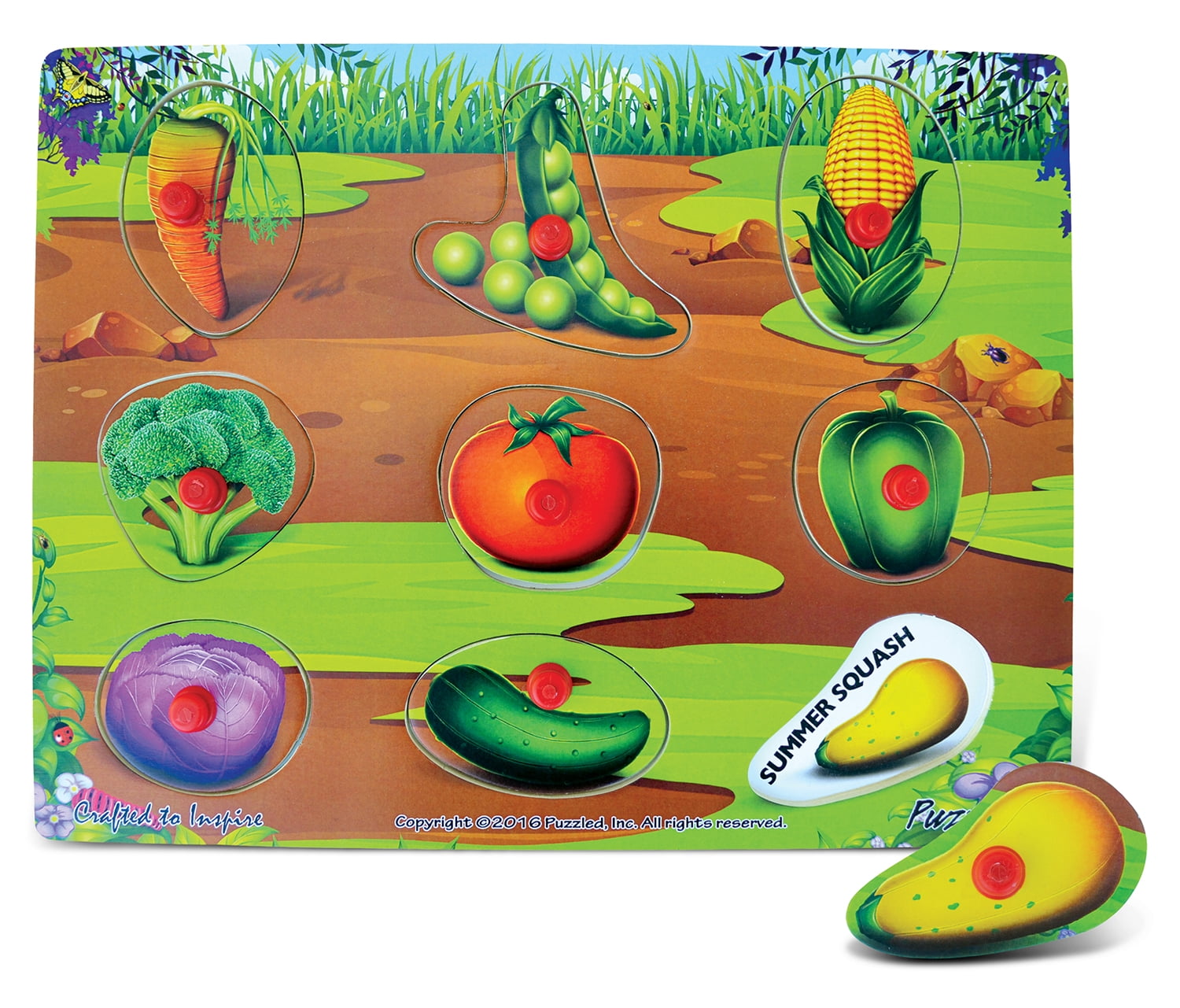 Peg Puzzles Vegetables