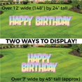 thumbnail image 2 of VictoryStore Rainbow Ombre Sparkle EZ Happy Birthday Display, Rainbow Ombre Glitter Easy Setup Birthday Decorations, 19878, 2 of 9