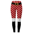thumbnail image 4 of Christmas Leggings for Women High Waisted Santa Claus Print Ankle Length Seasonal Printed Leggings Soft Brushed Pants, 4 of 4