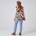 thumbnail image 7 of Womens Casual Sleeveless Vest Leopard Print Button Down Loose Fit Fall Winter Daily Layering Outerwear, S, 7 of 7