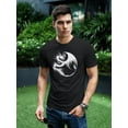 thumbnail image 2 of White Dragon Silhouette T-Shirt Men -Image by Shutterstock, Male Medium, 2 of 4