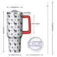 thumbnail image 2 of Christmas 40oz Tumbler– Stainless Steel Insulated Tumbler with Handle and Straw, Large Capacity Travel Cup for Hot & Cold Drinks, 2 of 7