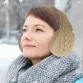 thumbnail image 2 of Unisex Warm Knit Earmuffs, Foldable Ear Warmers Adjustable Knitted Earmuffs with Fuzzy Lining Unisex Furry Winter Earmuffs, Warm Knit Earmuffs, Suitable for Leisure, Hiking, Cycling, Traveling, 2 of 8