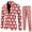 007 Red, variant on Men Long Sleeve Casual Button Christmas Printed Suit Jacket Two piece Set Holiday Festive Theme Funny Suits