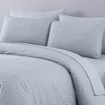 thumbnail image 3 of Chezmoi Collection Liam 7-Piece Silver Gray Bed in a Bag King Comforter Set with Sheets Medallion Embossed Bedding Set, 3 of 9