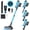 Blue, variant on CareVac Cordless Stick Vacuum Cleaner Lightweight for Carpet Hard Floor Pet Hair