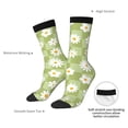 thumbnail image 4 of Bingfone Compression Socks for Women and Men Long Socks for Running Athletic Cycling Nurse- Daisies Flowers, 4 of 6