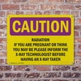 thumbnail image 4 of (2 Pack) Radiation If You Are Pregnant Or Think You OSHA Caution Radiation Sign, 4 of 8