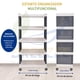 thumbnail image 2 of Estante Organizador con 5 Repisas, Incluye Ruedas Giratorias, Anaquel de Almacenamiento Multipropósito de 5 Pisos para Ahorrar Espacio en Hogar, Escuela, Oficina, Cocina, Baño, Habitación, 2 of 9