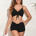 thumbnail image 4 of Women's High Waisted Bikini Scoop Neck Swimsuit Two Pieces Bathing Suit, 4 of 6