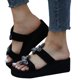 thumbnail image 4 of Amzcrzy Zapatos de mujer,Zapatos de mujer,Zapatillas de mujer, Sandalias de verano para mujer, sandalias para mujer, zapatillas casuales, zapatos de playa Sandalias Mujer Zapatillas De Casa, 4 of 9