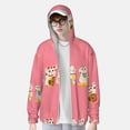 thumbnail image 2 of Fotbe Cute Cat Chaqueta con Protección Solar UPF 50+ para Hombre y Mujer, Camisa con Capucha y Bolsillos-Medium, 2 of 7