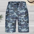 thumbnail image 2 of BOOMNY Womens Casual Shorts Elastic Wasit Drawstring Baggy Shorts For Women Camouflage Y2K Lightweight Loose Fit Cozy Summer Dailywear, 2 of 3