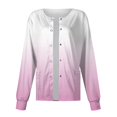 thumbnail image 3 of SKSloeg Women Scrub Jackets, Women Long Sleeve Pocket Working Stand-up Collar Gradient Tie Dye Single-breasted Protective Cardigan Jacket Top White 4XL, 3 of 4
