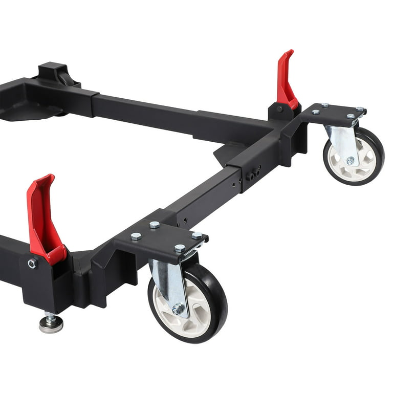 Mobile Roller Base Kit with 2 Locking Wheels, Heavy Duty Mobile Base  1550LBS Load-Bearing for Shop Equipment, Power Tools, Machines,  Refrigerators, Washing Machines, Large Cabinets 