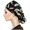 Mnycxen Scrub Cap with Buttons Bouffant Hat with Sweatband for Womens And Mens