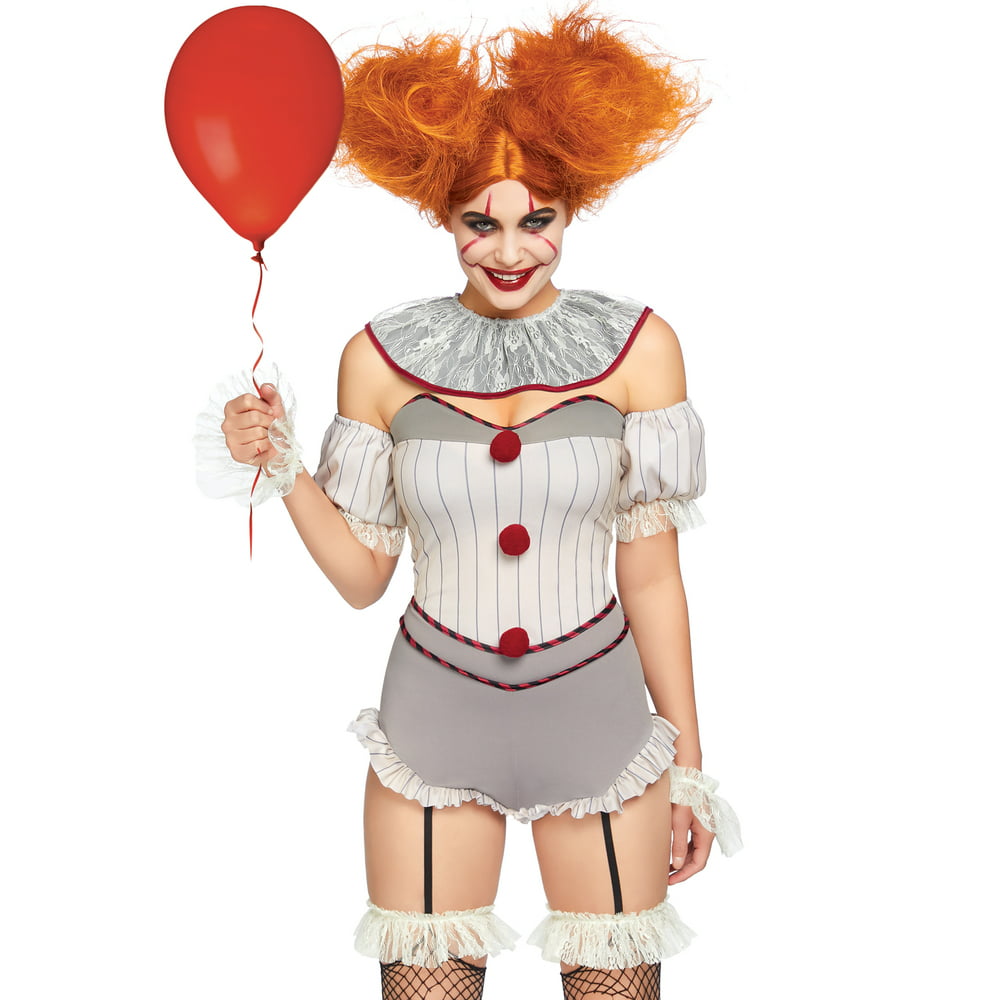 Leg Avenue Womens Scary Killer Clown Costume 