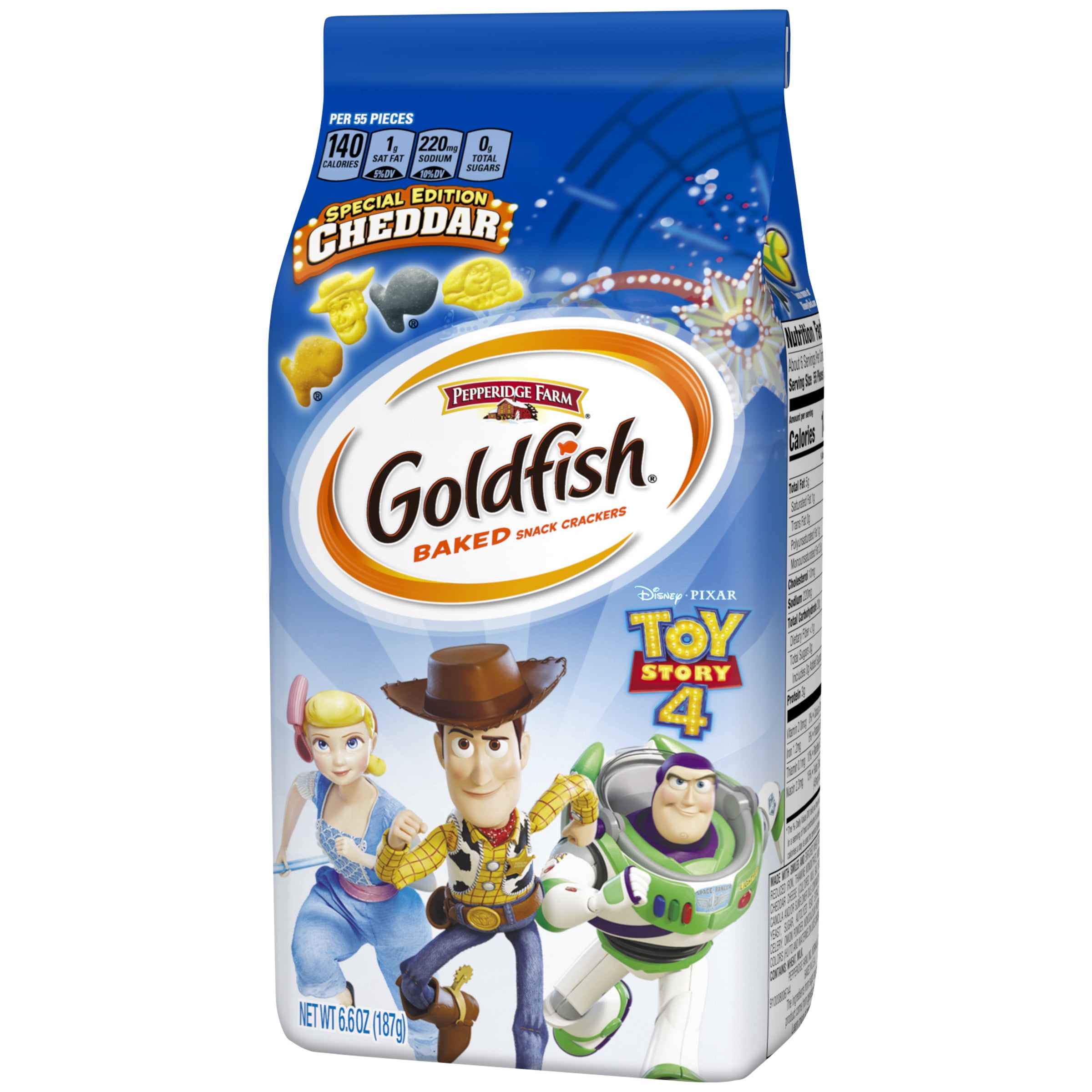 Pepperidge Farm Goldfish Special Edition Disney•Pixar Toy Story 4 Cheddar Crackers, 6.6 oz. Bag
