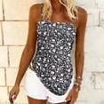 thumbnail image 3 of Jamicy Tank Tops for Women Sleeveless Casual Boho Cute Loose Square Neck Spaghetti Straps Slit Side Camisole Tank Cami Top, 3 of 6