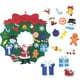 thumbnail image 2 of Guirnalda navideña de fieltro para colgar en la pared, adorno navideño, juguete para niños, regalo de Año Nuevo, colgante para árbol de Navidad, decoración, suministros para fiestas, 2 of 4
