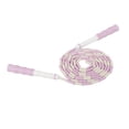 thumbnail image 4 of Cuerda de saltar segmentada, ajustable, desenredada, flexible, de plástico PP, para niños, color morado, 4 of 12