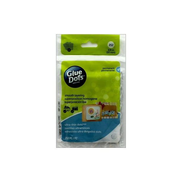 Glue Dots Feuille Ultra Mince 3/8" 252pc