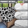 thumbnail image 6 of XYZCANDO Cow Print RV Dinette Cushion Covers Comfortable RV Accessories for Inside Bench Cushion Washable Sofa Slip Covers for 2 Seat Cushion Couch Stretchable Slip Covers for Loveseat White, 6 of 7