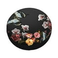 thumbnail image 3 of Gaeub Butterfly with Fowers 14-17in Tire Cover, Spare Tire Cover, for Camper Caravan, Trailer, Car, Truck, SUV, Jeep - 17 inch, 3 of 9