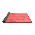 thumbnail image 2 of Ahgly Company Indoor Round Abstract Red Modern Area Rugs, 3' Round, 2 of 4